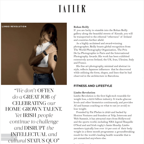 Tatler magazine - Limbo coverage - January 2023